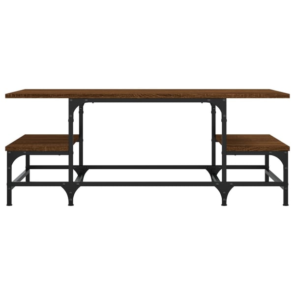 vidaXL Salongbord brun eik 100x50,5x40 cm konstruert tre