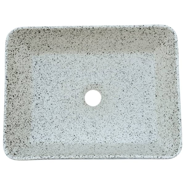 vidaXL Benkeservant grå og blå rektangulær 46x35,5x13 cm keramikk
