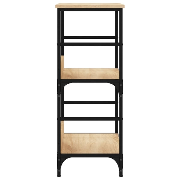 vidaXL Bokhylle sonoma eik 50x33x82 cm konstruert tre