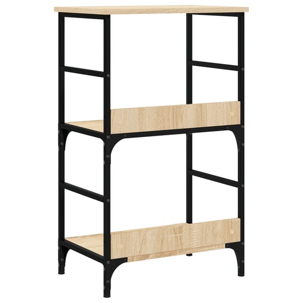 vidaXL Bokhylle sonoma eik 50x33x82 cm konstruert tre