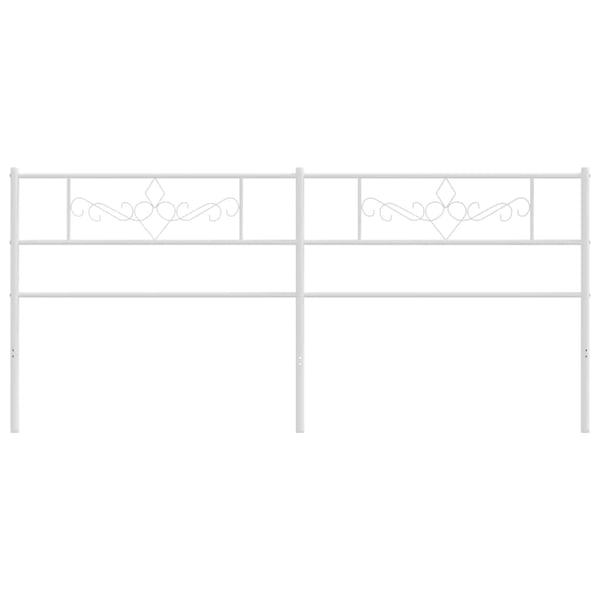 vidaXL Metallinen vaihtopääty valkoinen 193 cm