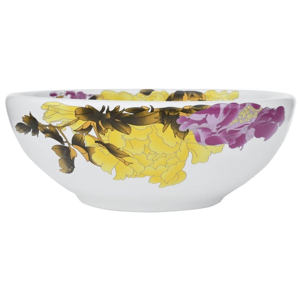 vidaXL Benkeservant flerfarget rund Φ41x14 cm keramikk