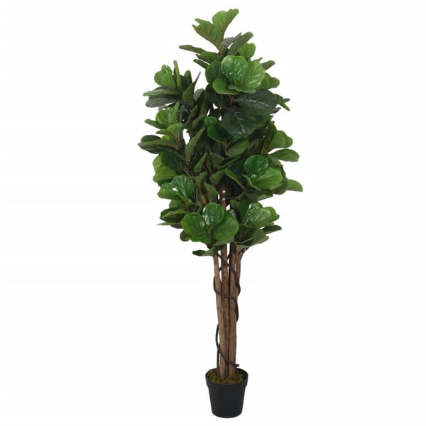 vidaXL Kunstig fiolinfiken 134 blader 120 cm grønn