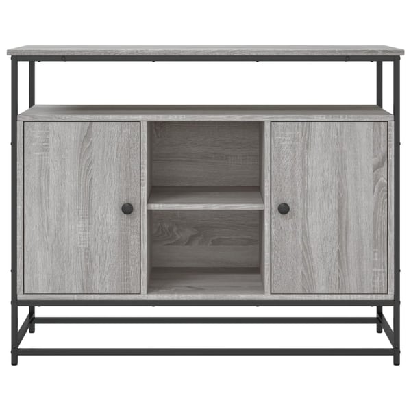 vidaXL Senkki harmaa Sonoma 100x35x80 cm tekninen puu