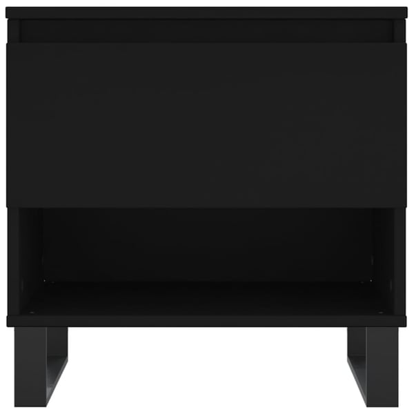 vidaXL sofabord 50x46x50 cm konstrueret træ sort