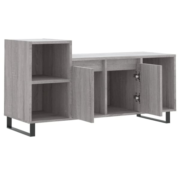 vidaXL TV-benk grå sonoma 100x35x55 cm konstruert tre