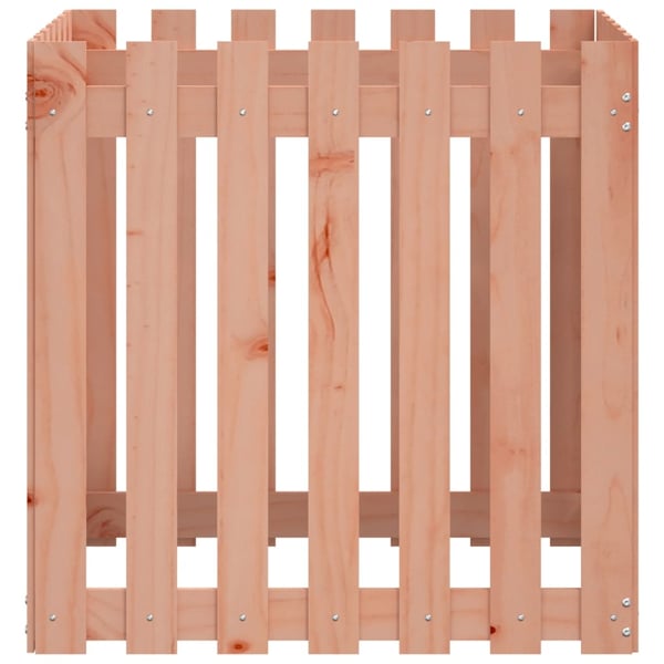 vidaXL Plantekasse med gjerdedesign 70x70x70 cm heltre douglasgran