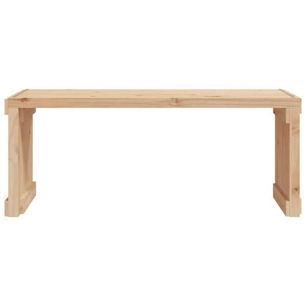 vidaXL Hagebenk utvidbar 212,5x40,5x45 cm heltre furu