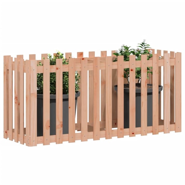 vidaXL Høybed med gjerdedesign 150x50x70 cm heltre douglasgran