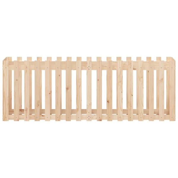 vidaXL Høybed med gjerdedesign 200x50x70 cm heltre furu