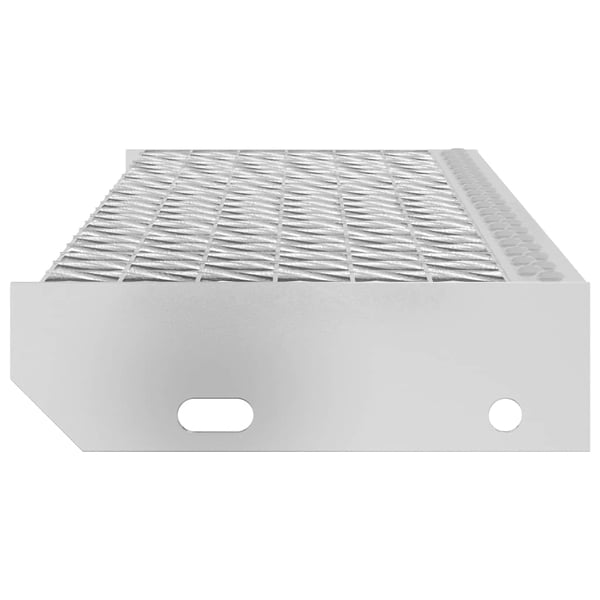 vidaXL Gittertrinn 70x24x7 cm galvanisert stål