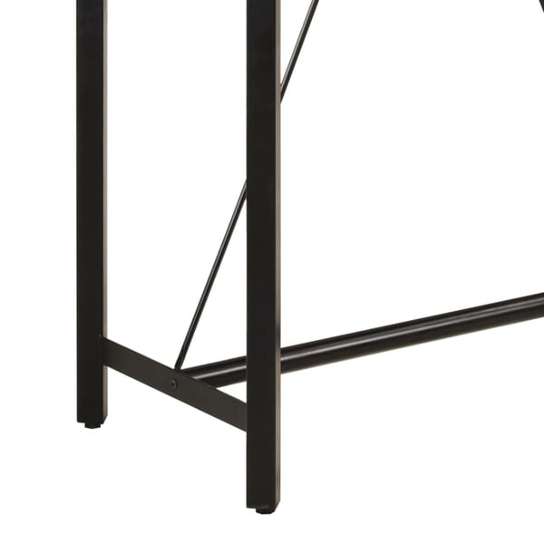 vidaXL Barbord 110x55x107 cm heltre mango og jern