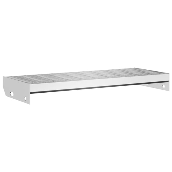 vidaXL trappetrin 60x24x7 cm trinrist galvaniseret stål