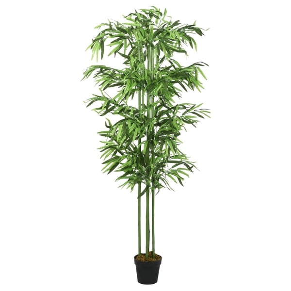 vidaXL Kunstig bambustre 576 blader 150 cm grønn