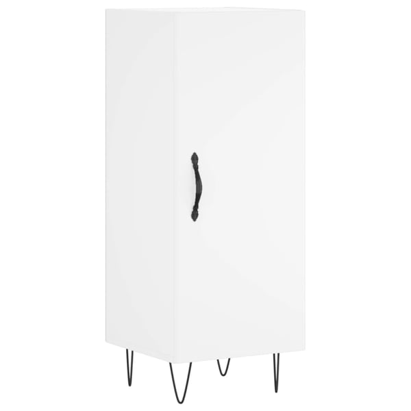 vidaXL Highboard hvit 34,5x34x180 cm konstruert tre