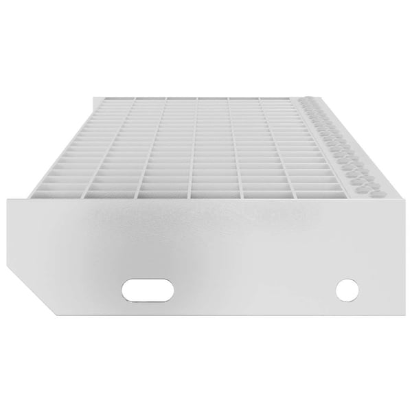 vidaXL trappetrin 80x24x7 cm trinrist galvaniseret stål