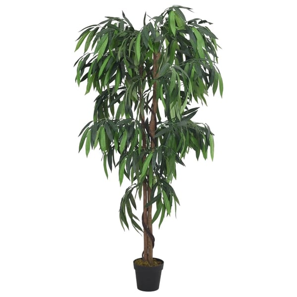 vidaXL Kunstig mangotre 450 blader 120 cm grønn
