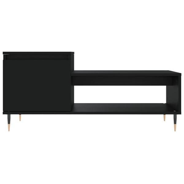 vidaXL sofabord 100x50x45 cm konstrueret træ sort