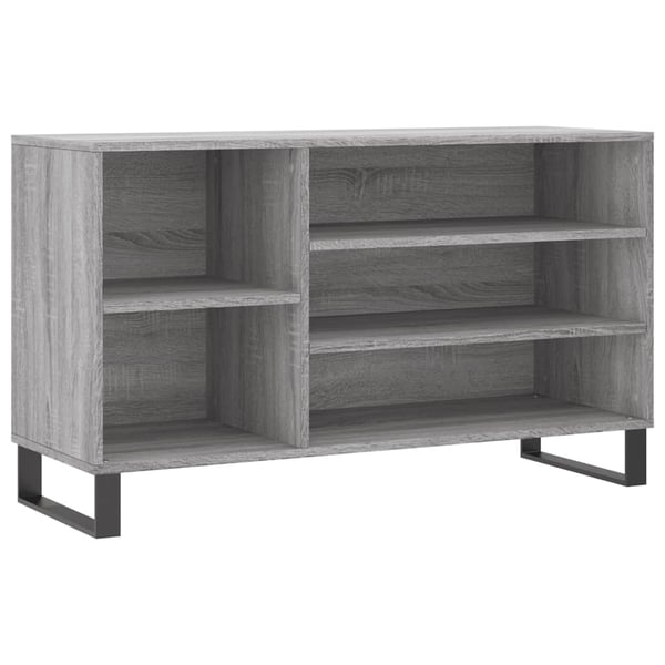 vidaXL Skoskap grå sonoma 102x36x60 cm konstruert tre