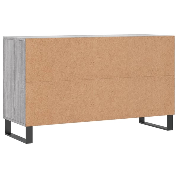 vidaXL Skoskap grå sonoma 102x36x60 cm konstruert tre