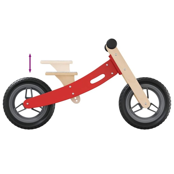 vidaXL løbecykel til børn rød