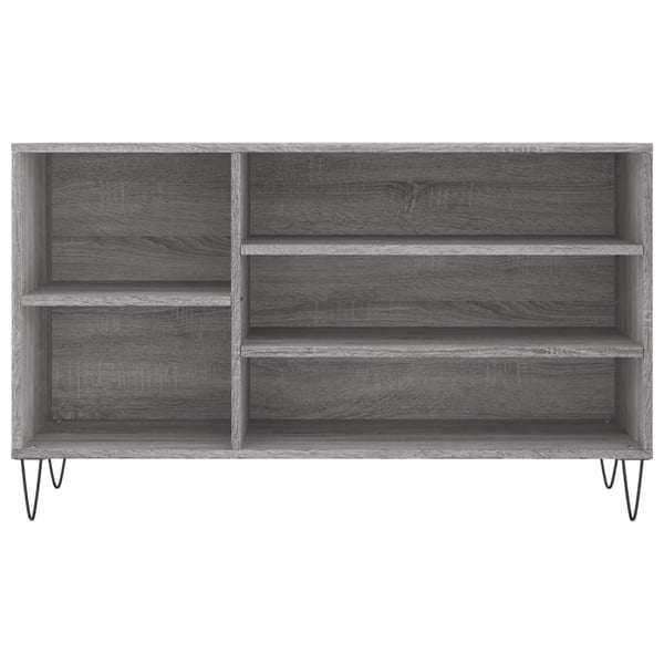 vidaXL Skoskap grå sonoma 102x36x60 cm konstruert tre