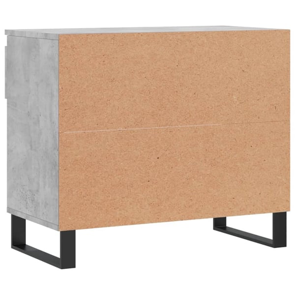 vidaXL Skoskap betonggrå 70x36x60 cm konstruert tre