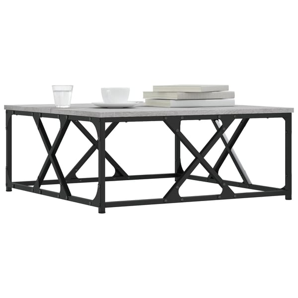 vidaXL Salongbord grå sonoma 70x70x30 cm konstruert tre