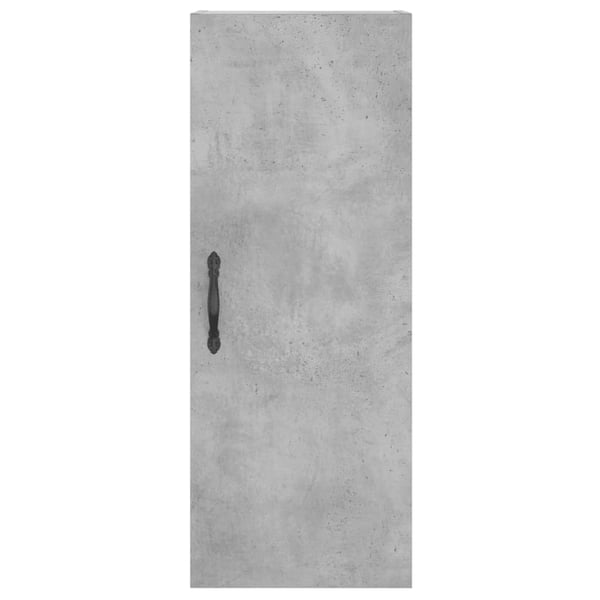 vidaXL Veggskap betonggrå 34,5x34x90 cm konstruert tre
