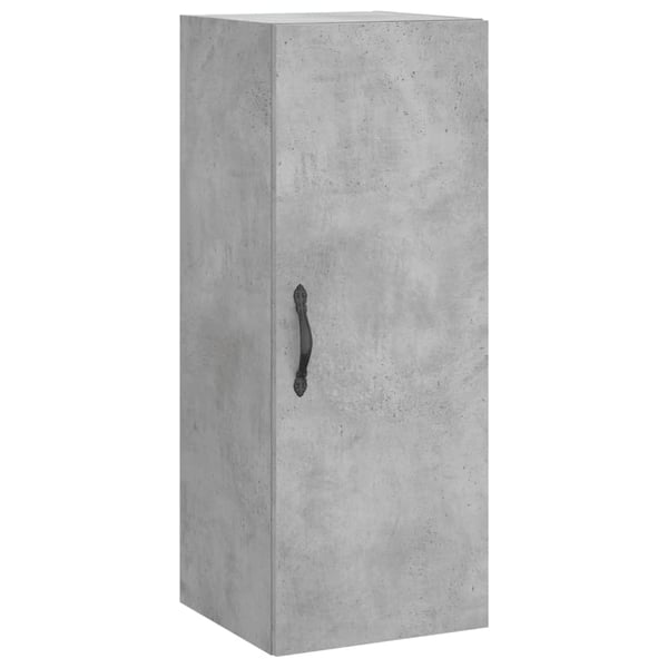 vidaXL Veggskap betonggrå 34,5x34x90 cm konstruert tre