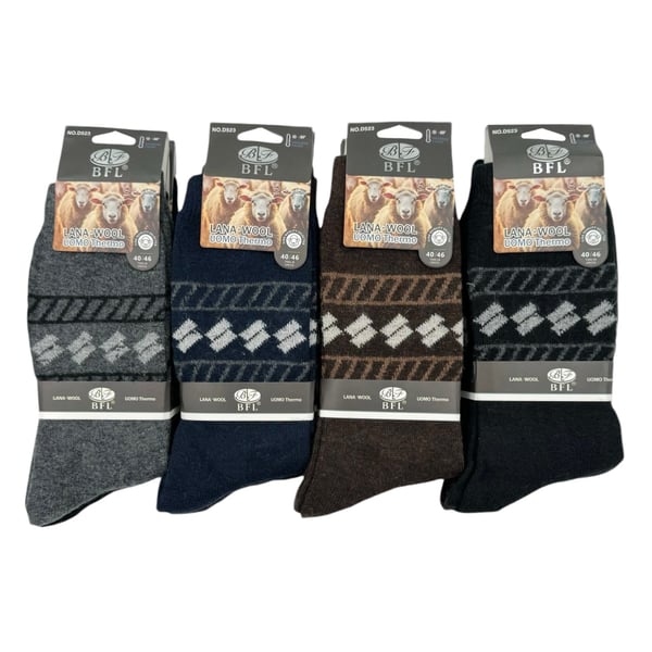 Ullstrumpor 12 pack, HERR 40-46