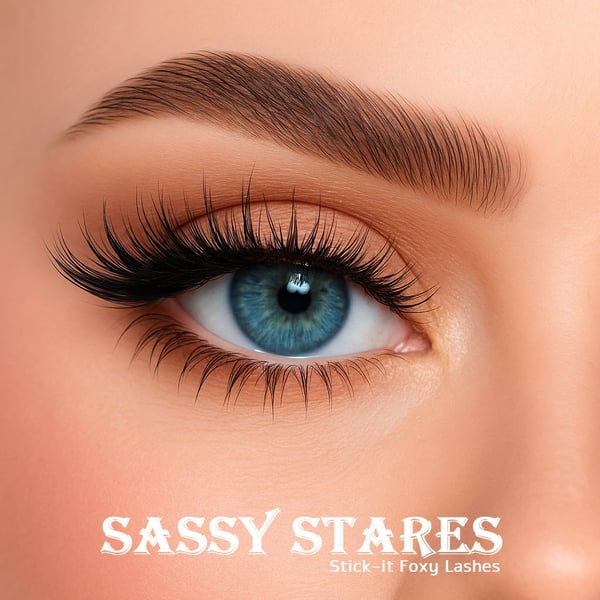 Stick-it Lashes – Foxy Edition Forlimede Klasevipper for Nem Påføring