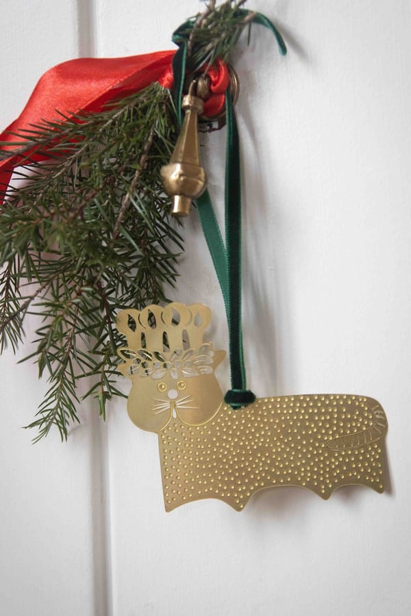Hänge Stig L Gingerbread Cat