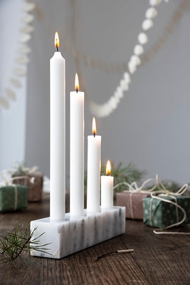 Kynttilänjalka Marmo-adventtikynttilänjalka marmoria