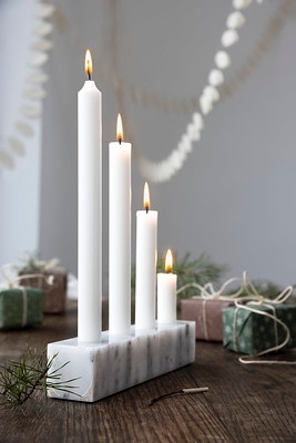 Kynttilänjalka Marmo-adventtikynttilänjalka marmoria