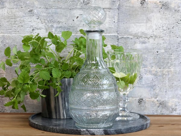 Karaffi kuviolla K28/Ø12 cm kirkas Chic Antique