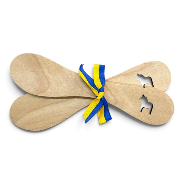 Smørknive Hest 2-pak Oliebehandlet Birk 15 cm – Spegels