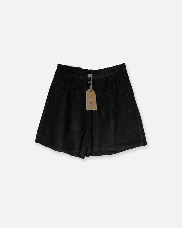 City Attitude Linen Shorts, Dark Grey - Reunion Home City Attitude Linen Shorts, Dark Grey - Reunion Home