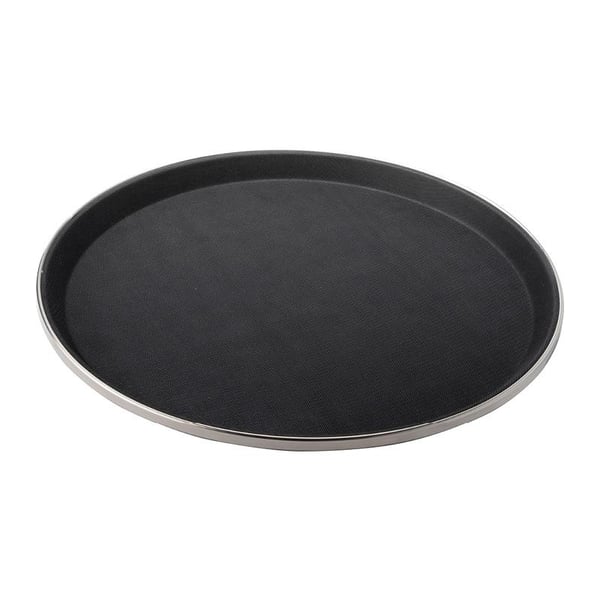 Bricka Sigrid rund kromad 35,5 cm