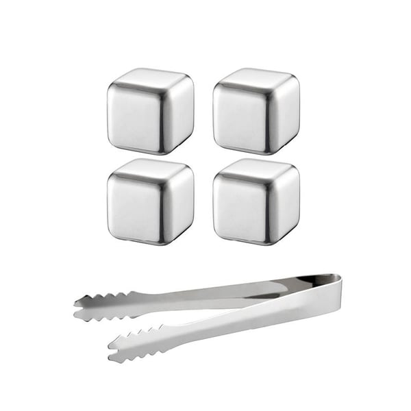Iskub Rostfritt 4-pack m tång Dorre