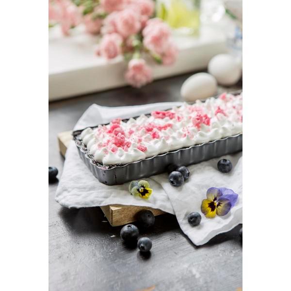 Tærteform / aflang form rektangulær m løs bund 36x11cm Gastromax