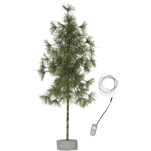 Dekorationstræ / Gran Pine m belysning 60cm