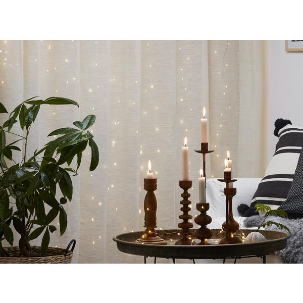 Lysgardin 1m x 1m / Lyskæde LED Dew Drop