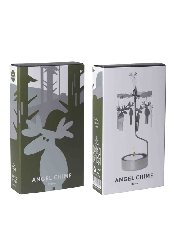 Änglaspel Älg Silver