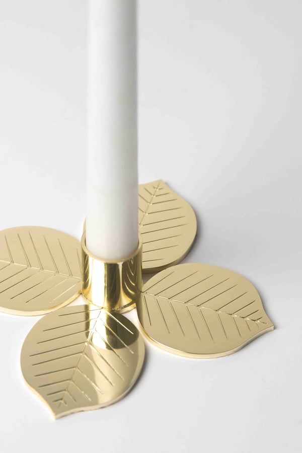 Ljusstake Stig L Berså Guld