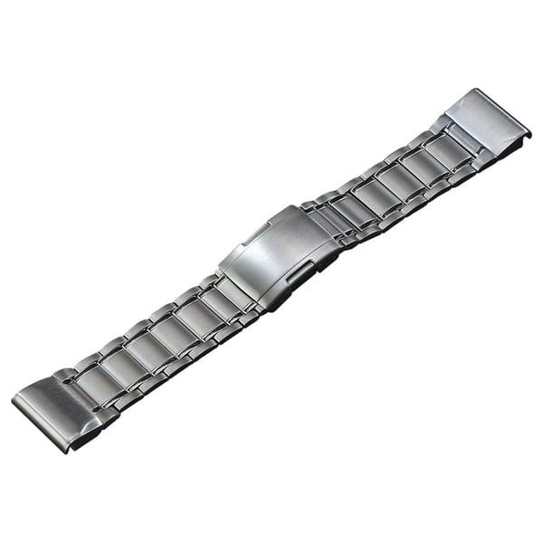 22 mm titanium stålrem med 5 perler til Amazfit / Garmin / Coros ur - Sølv