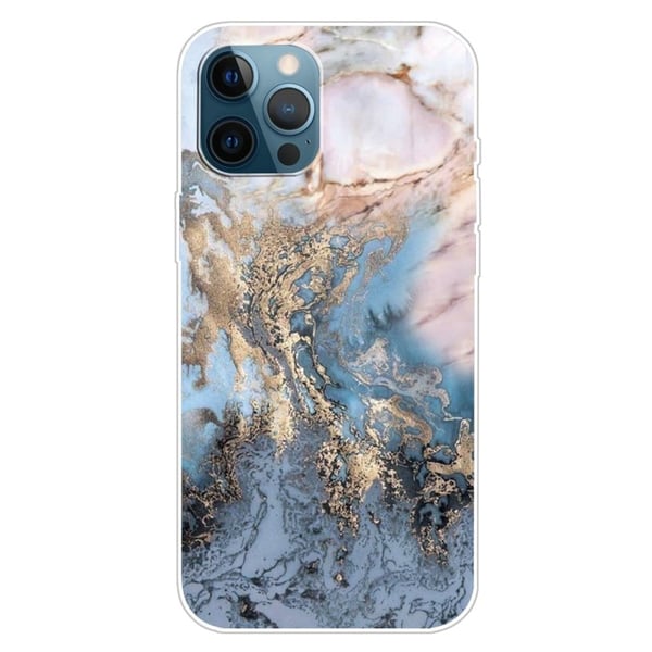 Marble iPhone 15 Pro Etui - Bluish Gull Klinkekule