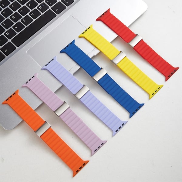 Apple Watch Series 9 41 mm silikonrem - Oransje
