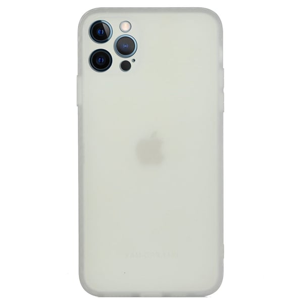 Skrått gummiert anti-falldeksel for iPhone 15 Pro - Gjennomsiktig
