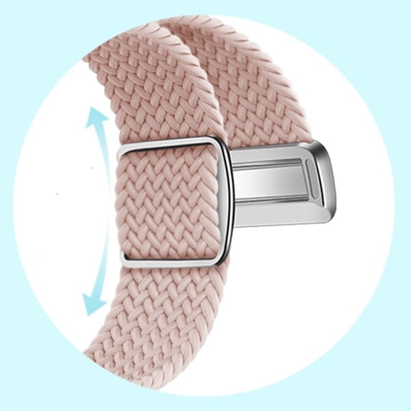 Apple Watch Series 9 41 mm flettet nylonrem - Fiolett